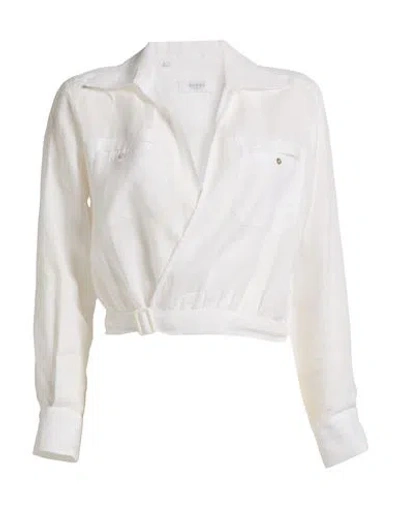 Barba Napoli Woman Shirt White Size 8 Linen