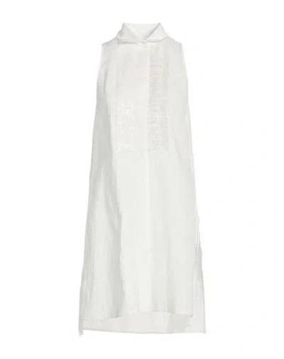 Barba Napoli Woman Shirt White Size 8 Linen