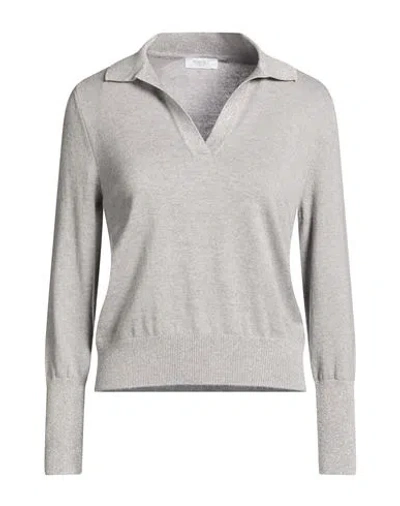 Barba Napoli Woman Sweater Light Grey Size 6 Virgin Wool, Viscose, Cashmere In Gray