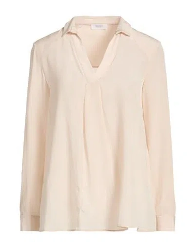 Barba Napoli Woman Top Beige Size 8 Silk In Sand