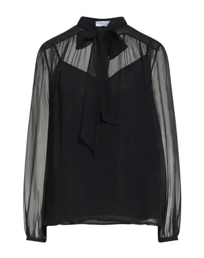 Barba Napoli Woman Top Black Size 10 Silk