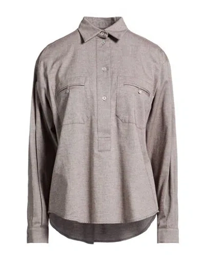 Barba Napoli Woman Top Light Brown Size 6 Viscose, Cotton, Cashmere In Beige
