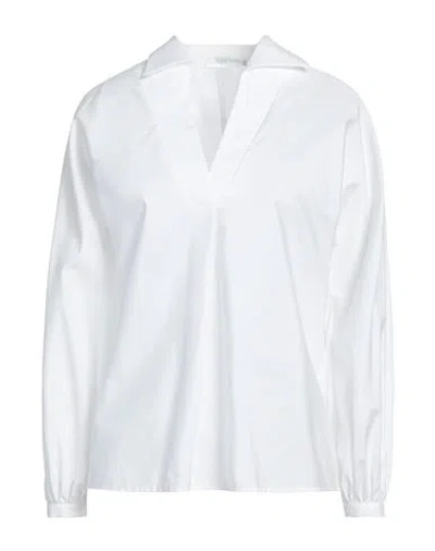 Barba Napoli Woman Top White Size 8 Cotton