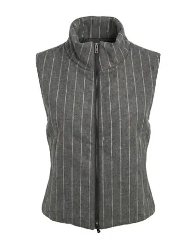 Barba Napoli Woman Vest Grey Size 6 Polyester, Viscose, Virgin Wool, Elastane