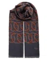 Barba Napoli Wool And Cashmere Scarf In Blue