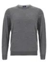 Barba Napoli Barba Wool And Silk Sweater In Gray
