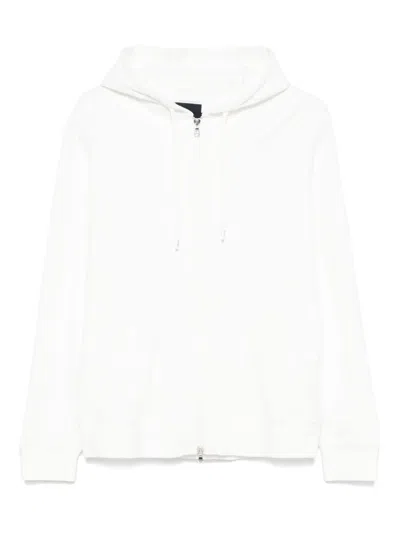 Barba Napoli Zip-up Hoodie In White