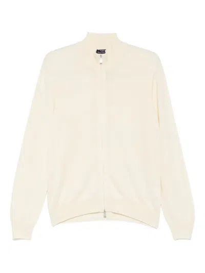 Barba Napoli Cardigan Mit Reissverschluss In Brown