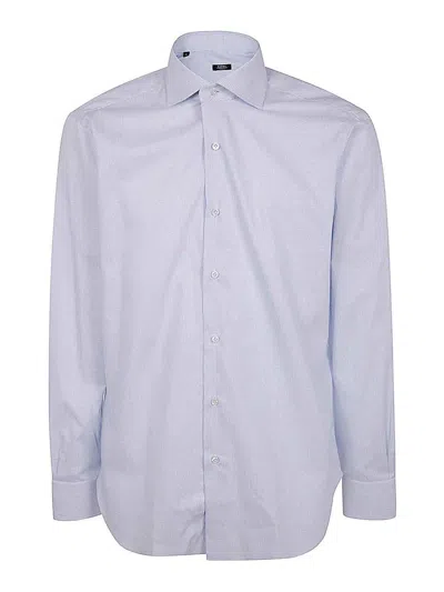 Barba Napoli Neck Shirt In White