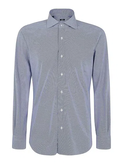 Barba Napoli Nylon Shirt In Azul