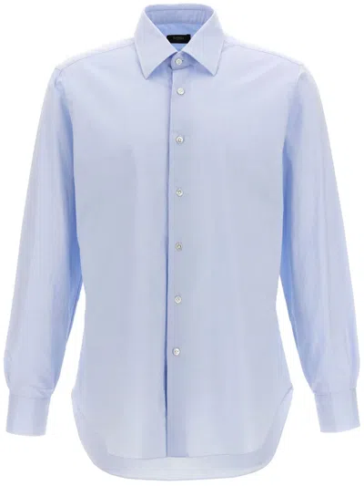 Barba Napoli Oxford Shirt Shirt And Blouse In Blue