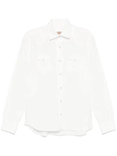 Barba Napoli Panelled Shirt In White