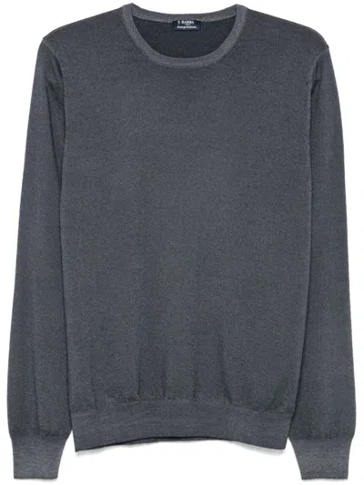 Barba Paricollo Sweater In Blue