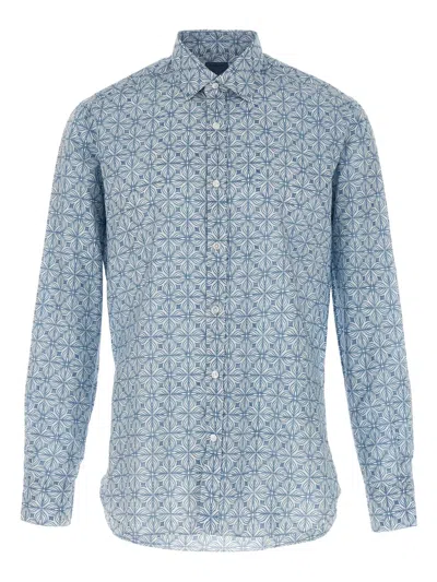 Barba Patterned Long-sleeve Shirt In Multicolor
