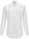 Barba Napoli Tailored Cotton Shirt Buttoned Cuffs In ホワイト