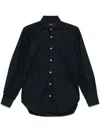 Barba Napoli Poplin Shirt In Blue