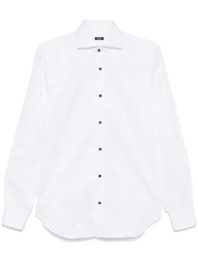 Barba Napoli Poplin Shirt In White