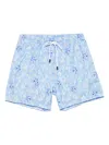 Barba Napoli Printed Swim Shorts In Blue