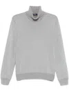 Barba Napoli Roll-neck Sweater In Grey