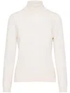 Barba Napoli Roll-neck Sweater In White