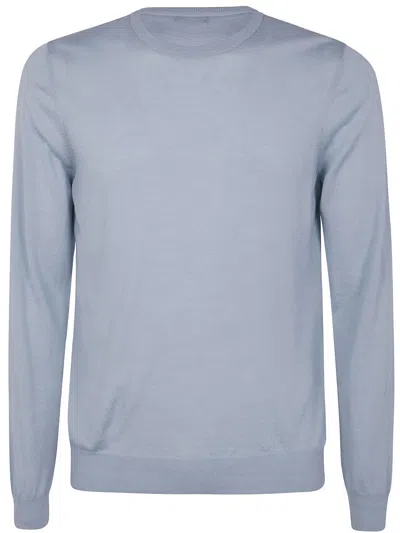 Barba Napoli Barba Round Neck Sweater In Blue
