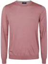 Barba Napoli Round Neck Sweater In Pink