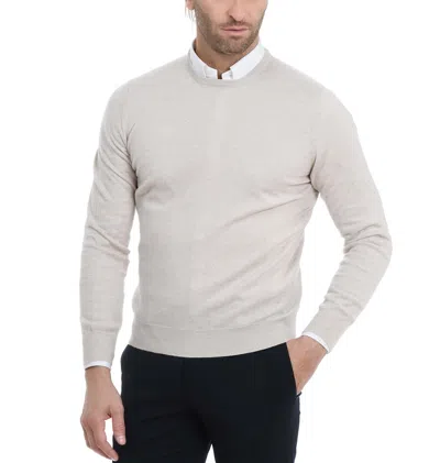 Barba Napoli Round-neck Wool Pullover In White
