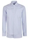 Barba Napoli Long Sleeve Neck Shirt In White