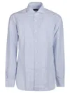 Barba Napoli Long Sleeve Neck Shirt In White