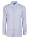 Barba Napoli Long Sleeve Neck Shirt In White