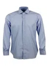 Barba Napoli Barba Shirts In Bianco - Celeste
