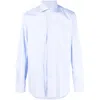 Barba Napoli Barba Cotton Shirt In Blue