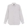 Barba Napoli Barba Brown And White Striped Shirt In Brown/white