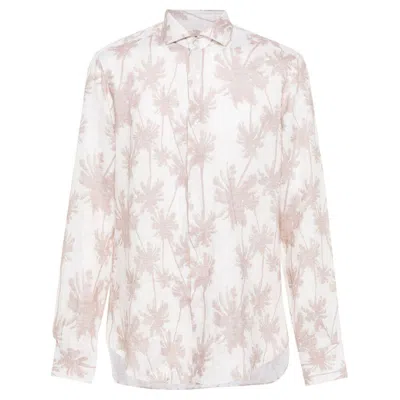 Barba Napoli Palm Tree-print Shirt In Multi