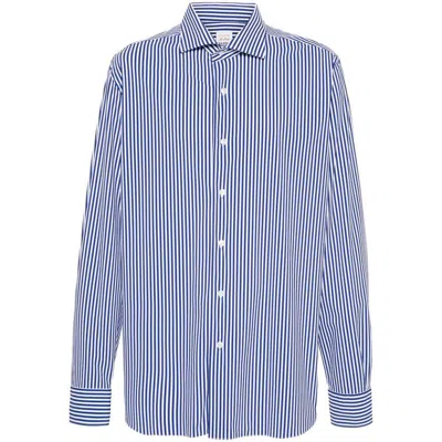 Barba Shirts In White/blue