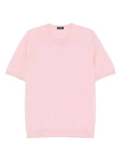 Barba Napoli Silk T-shirt In Pink