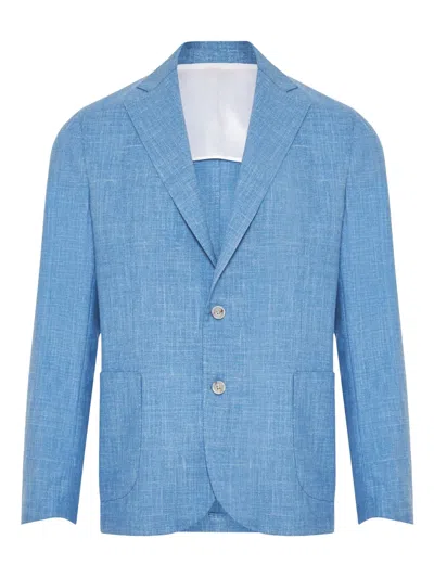 Barba Napoli Single-breasted Blazer In Blue