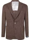 Barba Napoli Easy Single Breast Jacket In Brown