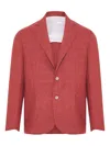 Barba Napoli Single-breasted Blazer In Red