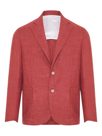 Barba Napoli Single-breasted Blazer In Red
