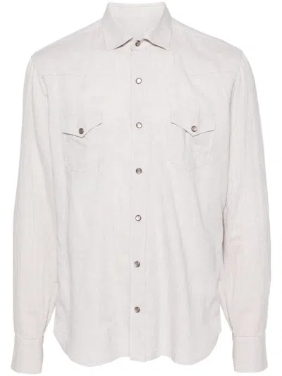 Barba Shirts In Neutrals