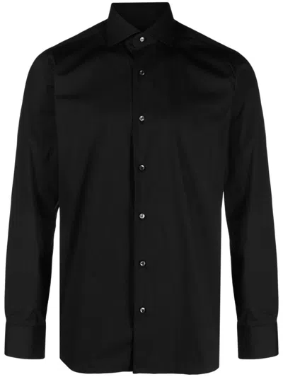 BARBA SPREAD-COLLAR BUTTON-DOWN SHIRT