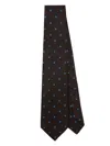 Barba Napoli Square-jacquard Tie In Brown