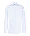 Barba Napoli Stripe-print Spread-collar Shirt In White