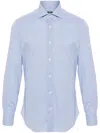 Barba Napoli Striped Long-sleeve Shirt In Blue