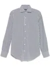 Barba Napoli Striped Shirt In Black