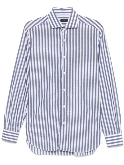 Barba Napoli Striped Shirt In Blau