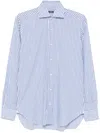 Barba Napoli Gestreiftes Hemd In Blau