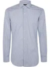 Barba Napoli Striped Shirt In Blue