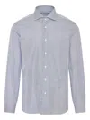 Barba Napoli Striped Shirt In Blue